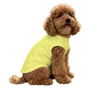 Hearda Monochrome Lightweight Dog Cooling Vest, Breathable Ice Silk Dog Cooling Coat, Summer Sun Protection Jacket for Puppy Small Medium Pet&Cats Walking Hiking Outdoor (Yellow,M)