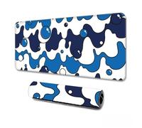 Hearda Mouse Mat, 3D Classic Bubble Fluid Gaming Mouse Pad, Large Mouse Mat, Mousepad with Stitched Edges, Non-Slip Rubber Base Mouse Pads for Office & Home (800x300x3mm,Royal blue)