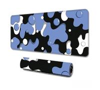 Hearda Mouse Mat, 3D Classic Bubble Style Gaming Mouse Pad, Large Mouse Mat, Mousepad with Stitched Edges, Non-Slip Rubber Base Mouse Pads for Office & Home (800x300x3mm,Blue)