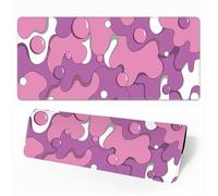 Hearda Mouse Mat, 3D Creative Bubbles Gaming Mouse Pad, Large Mouse Mat, Mousepad with Stitched Edges, Non-Slip Rubber Base Mouse Pads for Office & Home (800x300x3mm,Pink)
