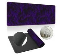 Hearda Mouse Mat, Colorful Contour Lines Gaming Mouse Pad, Large Mouse Mat, Mousepad with Stitched Edges, Non-Slip Rubber Base Mouse Pads for Office & Home (700x300x3mm,Purple)
