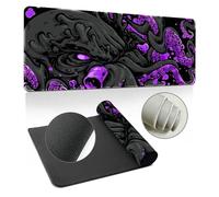 Hearda Mouse Mat, Octopus Print Gaming Mouse Pad, Large Mouse Mat, Mousepad with Stitched Edges, Non-Slip Rubber Base Mouse Pads for Office & Home (Purple,1000x500x3mm)