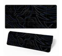 Hearda Mouse Mat, Technology Laser Print Gaming Mouse Pad, Large Mouse Mat, Mousepad with Stitched Edges, Non-Slip Rubber Base Mouse Pads for Office & Home (Lines,700x300x3mm)