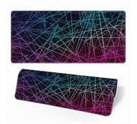Hearda Mouse Mat, Technology Laser Print Gaming Mouse Pad, Large Mouse Mat, Mousepad with Stitched Edges, Non-Slip Rubber Base Mouse Pads for Office & Home (Pink,800x300x3mm)