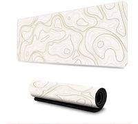 Hearda Mouse Mat, Technology Lines Gaming Mouse Pad, Large Mouse Mat, Mousepad with Stitched Edges, Non-Slip Rubber Base Mouse Pads for Office & Home (Gold,800x300x3mm)