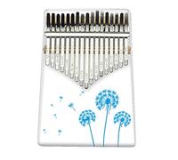 Hearda Portable Kalimba Thumb Piano 17 keys, Solid Spruce Wood Handmade Mbira Finger Piano, 3D Flower African Finger Keyboard with Tuning Hammer, Gift for Friends Adult Beginners (Dandelion)