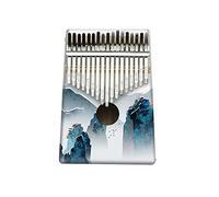 Hearda Portable Kalimba Thumb Piano 17 keys, Solid Spruce Wood Handmade Mbira Finger Piano, African Finger Keyboard with Tuning Hammer, Gift for Friends Adult Beginners (Mountain)