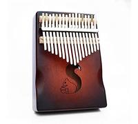 Hearda Portable Kalimba Thumb Piano 17 keys, Solid Spruce Wood Handmade Mbira Finger Piano, African Finger Keyboard with Tuning Hammer, Gift for Friends Adult Beginners (Squirrel)
