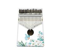 Hearda Portable Kalimba Thumb Piano 17 keys, Solid Spruce Wood Handmade Mbira Finger Piano, African Finger Keyboard with Tuning Hammer, Gift for Friends Adult Beginners (Butterfly)