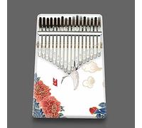Hearda Portable Kalimba Thumb Piano 17 keys,Solid Spruce Wood Handmade Mbira Finger Piano,African Finger Keyboard with Tuning Hammer,Gift for Friends Adult Beginners -Art Theme (Red-crowned crane)