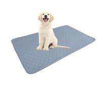 Hearda Reusable Training Pads for Dogs, Rhombus Quilted Pet Pee Pads Washable Non-Slip Absorbent Dog Puppy Pee Pads for Home Car Travel, Medium & Large Dog, Cat Rabbit (Light Blue,70x120cm)