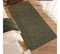 Hearda Short Pile Area Rug, Thick Imitation Cashmere Area Rug Modern Soft Floor Mat with Non Slip Bottom Mid-Century Style Carpet Play Mat for Living Room Bedroom (Old-Fashioned,40x120cm)