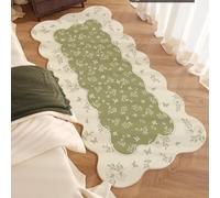 Hearda Short Pile Area Rug, Thick Imitation Cashmere Area Rug Modern Soft Floor Mat with Non Slip Bottom Mid-Century Style Wavy Edge Carpet Play Mat for Living Room (Butterfly,50x120cm)