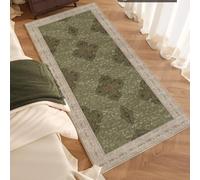 Hearda Short Pile Area Rug, Thick Imitation Cashmere Area Rug Modern Soft Floor Mat with Non Slip Bottom Mid-Century Style Carpet Play Mat for Living Room Bedroom (Mid-Century Style,50x120cm)