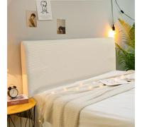 Hearda Simple Abstract Bed Headboard Cover, All-inclusive Universal Dustproof Protector Cover, Elastic Headboard Slipcover Modern Bed Head Cover For Bedroom Decor, Washable (100cm,Khaki)