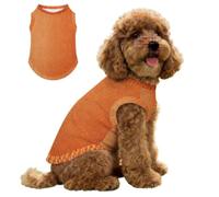 Hearda Simple Solid Color Lightweight Dog Cooling Vest, Breathable Ice Silk Dog Cooling Coat, Summer Sun Protection Jacket for Puppy Small Medium Pet&Cats Walking Hiking Outdoor (Orange,XS)