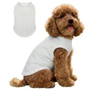 Hearda Simple Solid Color Lightweight Dog Cooling Vest, Breathable Ice Silk Dog Cooling Coat, Summer Sun Protection Jacket for Puppy Small Medium Pet&Cats Walking Hiking Outdoor (White,S)