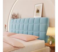 Hearda Velvet Plaid Elastic Bed Headboard Cover, All-inclusive Universal Dustproof Protector Cover, Soft Headboard Slipcover Washable Bed Head Cover For Bedroom Decor (150cm,Blue)