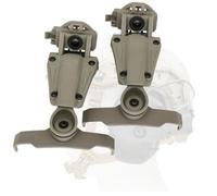 HEARFALCOM ARC Rail Adapter for Fast Series Helmets Compatible with Walker's Razor Earmuffs (Walkers Razor,Walkers Razor Digital) (DE)