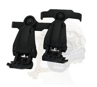 HEARFALCOM ARC Rail Adapter for Fast Series Helmets Compatible with Walker's Razor Earmuffs (Walkers Razor,Walkers Razor Digital) (BK)