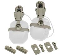 HEARFALCOM Tactical Helmet ARC Rail Adapter Accessories Compatible with Walker's Earmuffs (Walkers Razor,Walkers Razor Digital) (DE)
