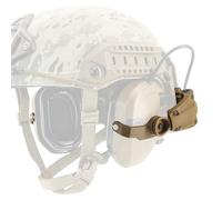 HEARFALCOM Tactical Helmet ARC Rail Adapter for Fast Series Helmets Compatible with Walker's Razor Earmuffs （CB）