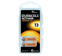 Hearing Aid Batteries Duracell Activair 13 - 1 Stick (6 pack)