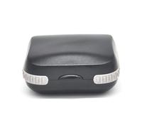 Hearing Aid Case Black Hearing Aid Battery Case Large Capacity Fall Prevention Portable Storage Box for Outdoor Travel