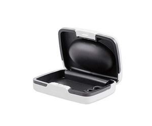 Hearing Aid Case Hard Storage Box with Battery Compartment for BTE CIC ITE ITC Hearing Aids Portable