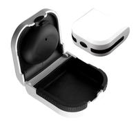 Hearing Aid Case, Portable Hearing Aid Hard Cases Waterproof Hearing Amplifier Storage Box Built-in Silicone Air Cushion Ball Anti-Drop Hearing Aid Protective Box for Most Earing Aids