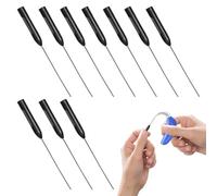 Hearing Aid Cleaning Wire,10 Pcs Multifunctional Hearing Aid Cleaning Kits,Hearings Aids Clean Brush for Earpiece Earmold Remove Impurities Hearings Aids Users