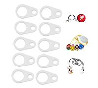 Hearing Aid Cover, 10 Pack Hearing Aid Clip Adaptor Prevent Loss Hearing Aid Silicone Ring for Elderly Kids(L)