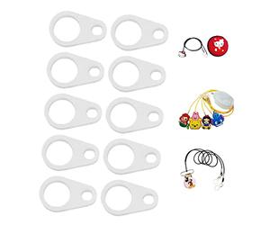 Hearing Aid Cover, 10 Pack Hearing Aid Clip Adaptor Prevent Loss Hearing Aid Silicone Ring for Elderly Kids(L)