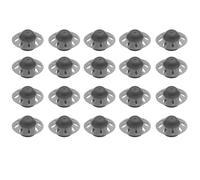 Hearing Aid Domes, 20 Pcs Hearing Aid Accessories, Black Silicone Hearing Aid Domes, Both Men and Women Can Use It, Suitable for People with Moderate Hearing Loss(M)