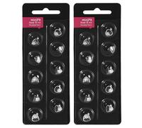Hearing Aid Domes for Oticon, 2 Pack/20pcs 8mm Replacement Hearing Aid Double Vent Domes for Oticon MiniFit Universal Silicone Hearing Aid Domes for Oticon Hearing Aid Accessories