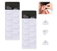 Hearing Aid Domes for Oticon - 20 Pcs Universal Domes for Oticon Hearing Aid, 10mm Double Vent Bass Domes for Moderate Elderly, Open Dome Removable Hearing Aid Eartips Compatible with Oticon Minifit