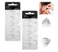 Hearing Aid Domes for Oticon - 20 Pcs Universal Domes for Oticon Hearing Aid, 10mm Open Vent Bass Domes for Moderate Elderly, Open Dome Removable Hearing Aid Eartips Compatible with Oticon Minifit