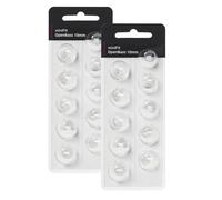 Hearing Aid Domes for Oticon Replacements,Oticon Minifit Open Bass Vent Domes (10 mm/2 Packs）,Universal Domes for Oticon Hearing Aid Supplies.