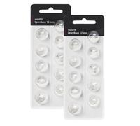 Hearing Aid Domes for Oticon Replacements,Oticon Minifit Open Bass Vent Domes (12 mm/2 Packs）,Universal Domes for Oticon Hearing Aid Supplies.