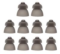 Hearing Aid Domes, Hearing Aid Accessories, 10 Pcs Soft Silicone Open Domes, Double Layer Black Hearing Aid Ear Domes Replacements Ear Tips for The Elderly Hearing Impairments (S 9mm)