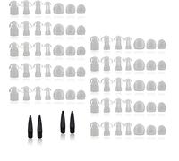 Hearing Aid Domes - Universal Domes for Hearing Aids - Sizes Small, Medium, Large & X-Large Earbud Replacements and BTE Hearing Sound Amplifiers, 2 Pack