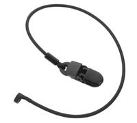 Hearing Aid Silicone Holder Strap with Adjustable Lanyard and Dual-end | Black Tangle-free Silicone Cord, Quick-release Safety Clips, Reduces Accidental Drops during Indoor Activities