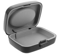 Hearing Aid Storage Box Portable Abs Hard Case Black