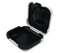 Hearing Aid Storage Case, ABS Hard Protective Box with Lid (2.6 x 2.6 x 1 Inch) for Secure Hearing Aid Protection