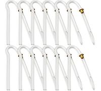 Hearing Aid Tubes - Size #13 Preformed BTE Earmold Tubing - (Pack of 12) 3.5 x 2mm with Gold Tube Lock Replacement Tube - Flexible Medium Wall Tubes Compatible with Most Hearing Aid Brands