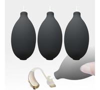 Hearing Aids Air Blower Pump - Ear Mold Cleaner, Squeeze Ball Dust Blaster for Camera Lens Watch Computer Keyboard, 3 Pcs