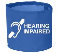 HEARING IMPAIRED Armband 5Colours 2 Lengths 18" x 4" and 22" x 4" (Blue, 22" x 4")