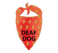 Hearing Impairment Dog Bandana Deaf Dog Scarf Task Trained Assistance Dog Gift (Deaf Dog)
