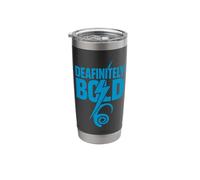 Hearing Loss Awareness Deaf Culture ASL Student Cochlear Stainless Steel Insulated Tumbler