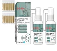 Hearing Restoration Spray,Natural Tinnitus Relief Spray,Tinnitus Relief for Ringing Ears,Earwax Cleaning & Ear Care Solution, Improves Hearing for Women Men (2)